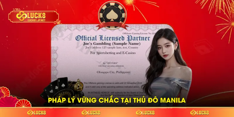Pháp lý vững chắc tại thủ đô Manila Pháp lý vững chắc tại thủ đô Manila